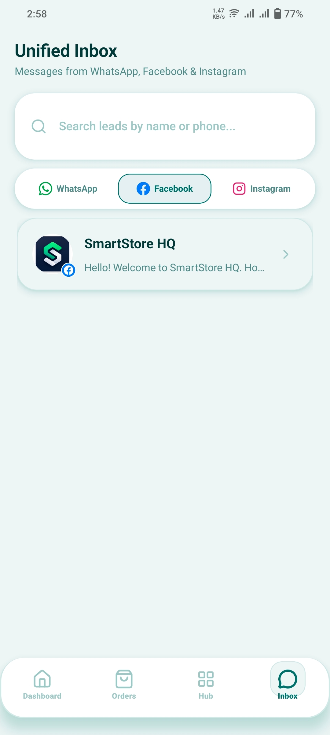 SmartStore HQ Unified Inbox
